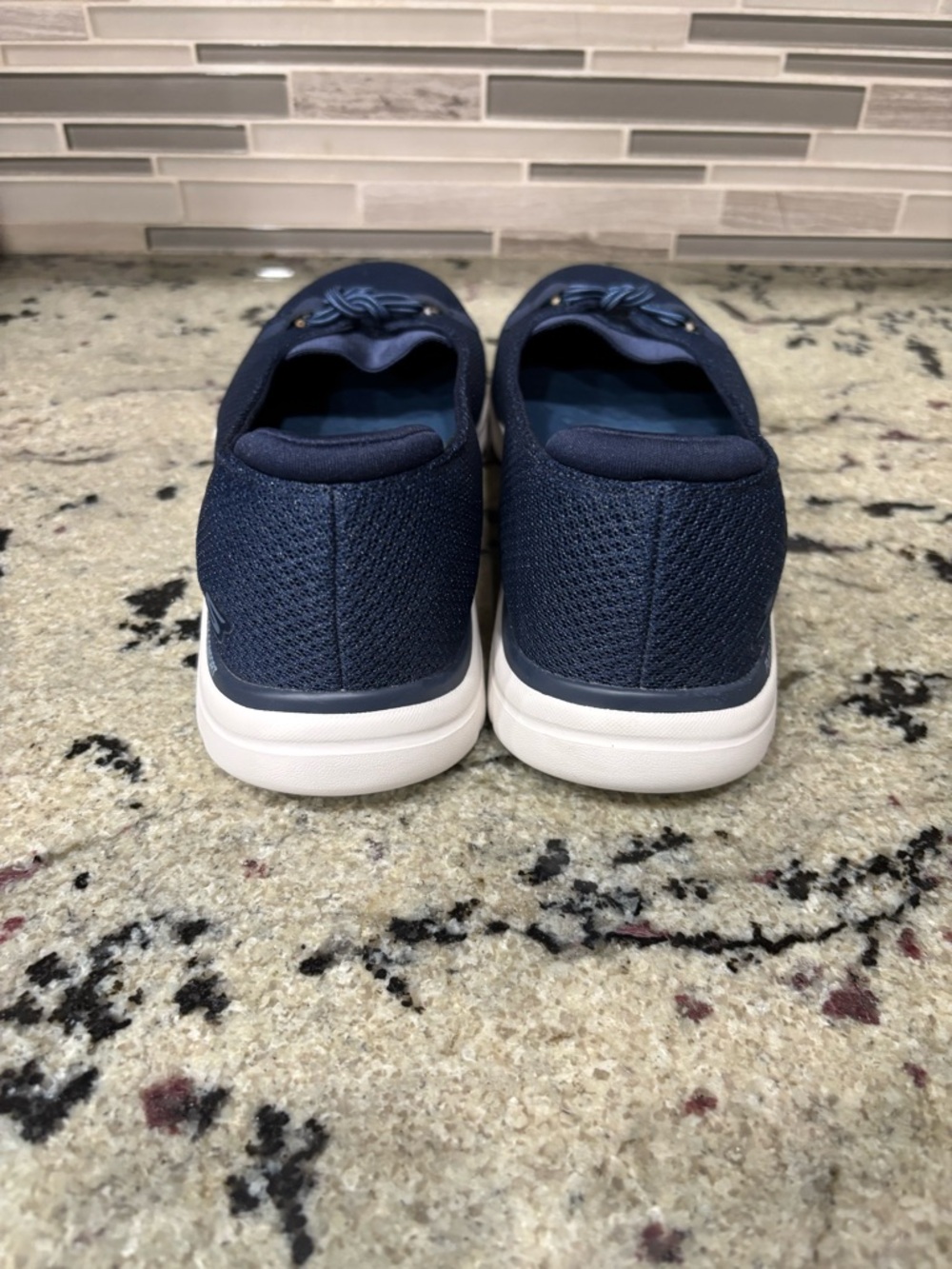 Skechers Navy Blue Slip On Women’s Size 8.5 New - Picture 3 of 6